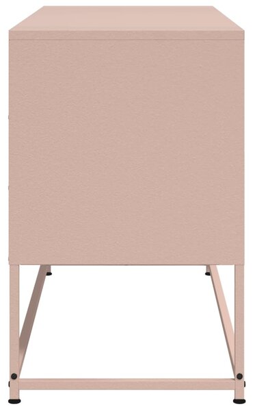Rózsaszín acél TV-szekrény 100,5x39x60,5 cm