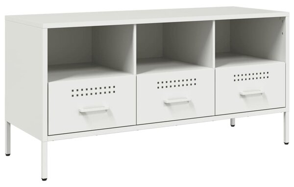 Fehér acél TV-szekrény 100,5 x 39 x 50,5 cm