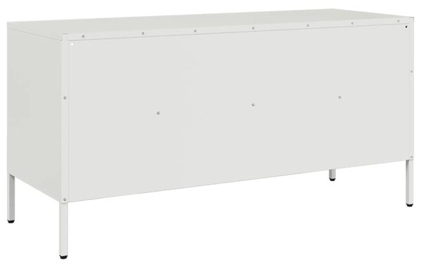 Fehér acél TV-szekrény 100,5 x 39 x 50,5 cm