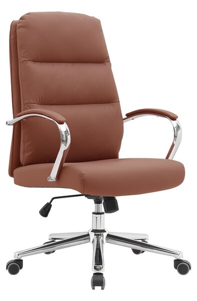 Scaun de birou directorial, Normie, Caramel, 58x65x111 cm