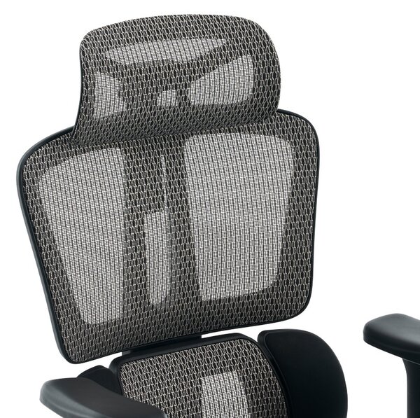 Irodai szék, ErgoFlow, fekete, 73x64x135 cm