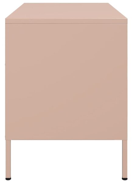 Rózsaszín acél TV-szekrény 68 x 39 x 50,5 cm