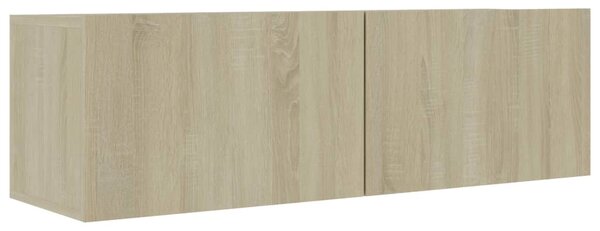Sonoma tölgy szerelt fa TV-szekrény 100 x 30 x 30 cm