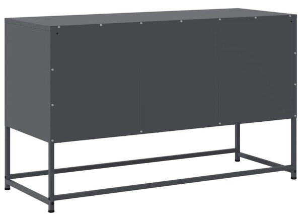 Antracitszürke acél TV-szekrény 100,5x39x60,5 cm