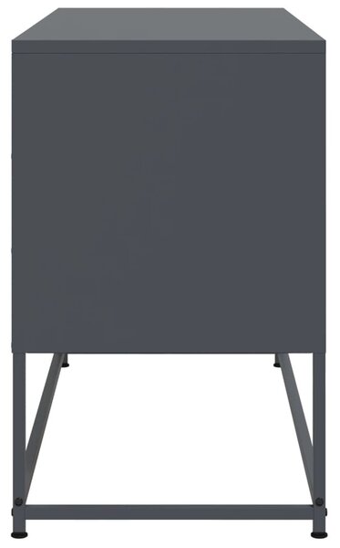 Antracitszürke acél TV-szekrény 100,5x39x60,5 cm