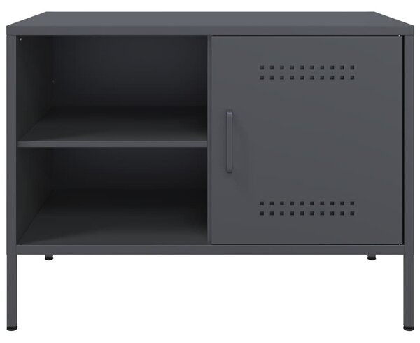 2 db antracitszürke acél TV-szekrény 68 x 39 x 50,5 cm