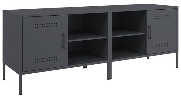 2 db antracitszürke acél TV-szekrény 68 x 39 x 50,5 cm