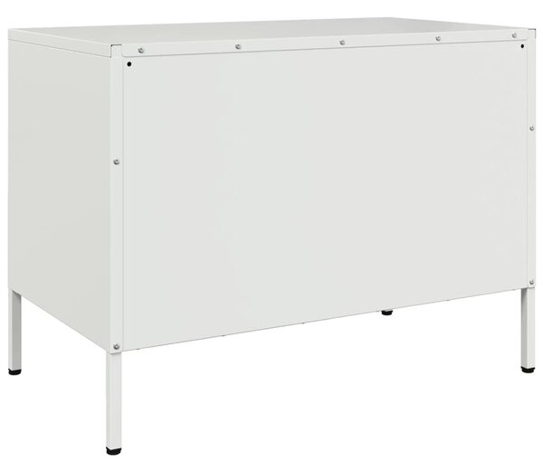 Fehér acél TV-szekrény 68 x 39 x 50,5 cm