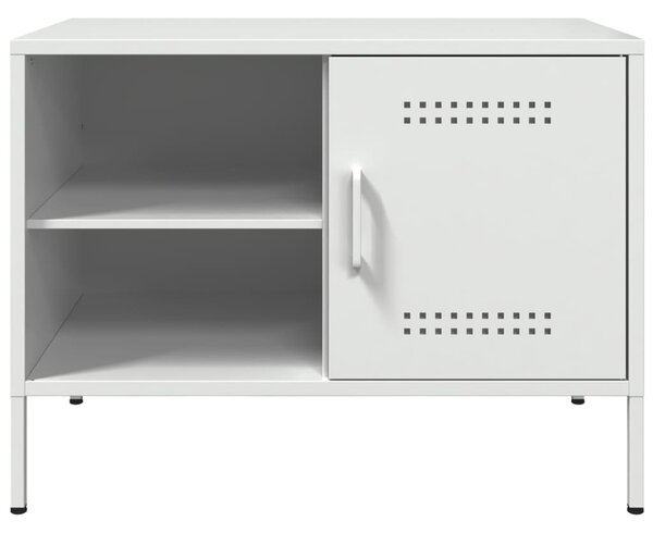 2 db fehér acél TV-szekrény 68 x 39 x 50,5 cm