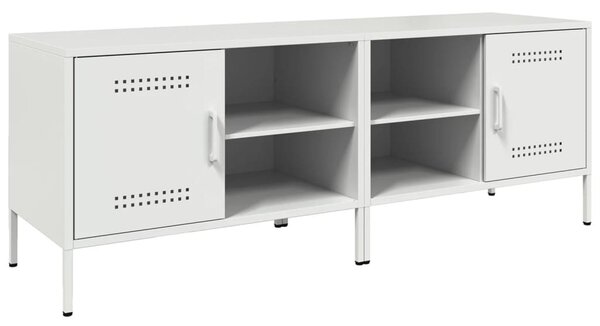 2 db fehér acél TV-szekrény 68 x 39 x 50,5 cm