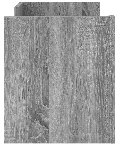 Szürke sonoma színű szerelt fa TV-szekrény 100 x 35 x 40 cm