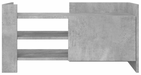 Betonszürke szerelt fa TV-szekrény 80 x 35 x 40 cm