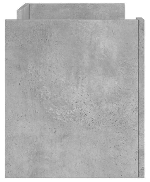 Betonszürke szerelt fa TV-szekrény 80 x 35 x 40 cm