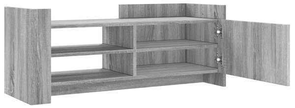 Szürke sonoma színű szerelt fa TV-szekrény 100 x 35 x 40 cm