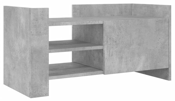 Betonszürke szerelt fa TV-szekrény 80 x 35 x 40 cm