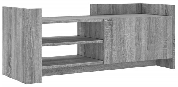 Szürke sonoma színű szerelt fa TV-szekrény 100 x 35 x 40 cm