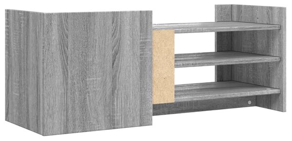 Szürke sonoma színű szerelt fa TV-szekrény 100 x 35 x 40 cm