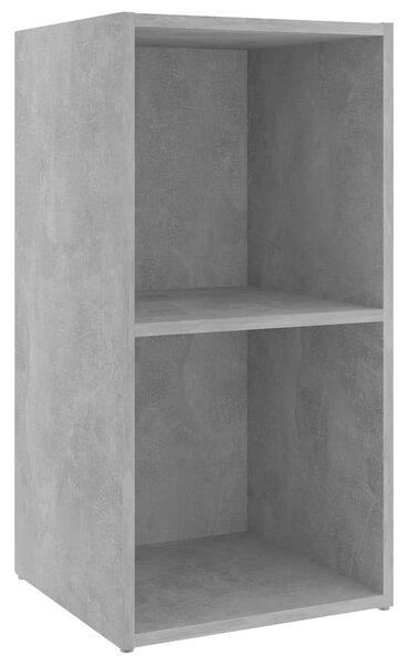 2 db betonszürke szerelt fa TV-szekrény 72 x 35 x 36,5 cm