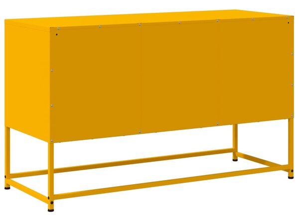 Mustársárga acél TV-szekrény 100,5x39x60,5 cm
