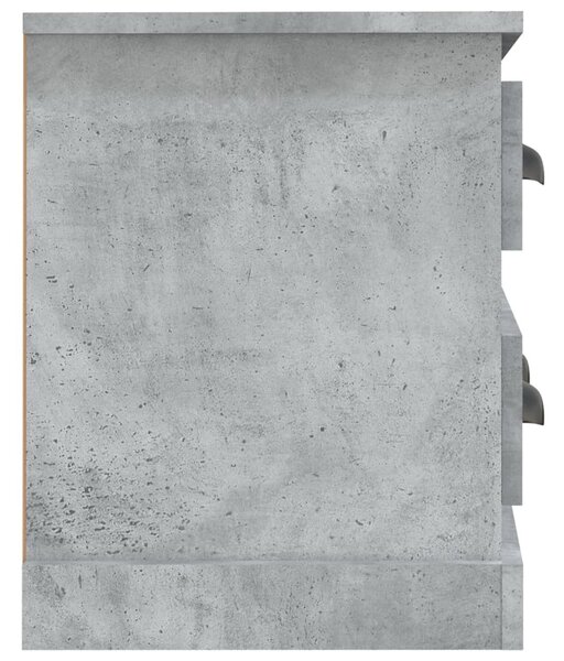 Betonszürke szerelt fa TV-szekrény 100 x 35,5 x 45 cm
