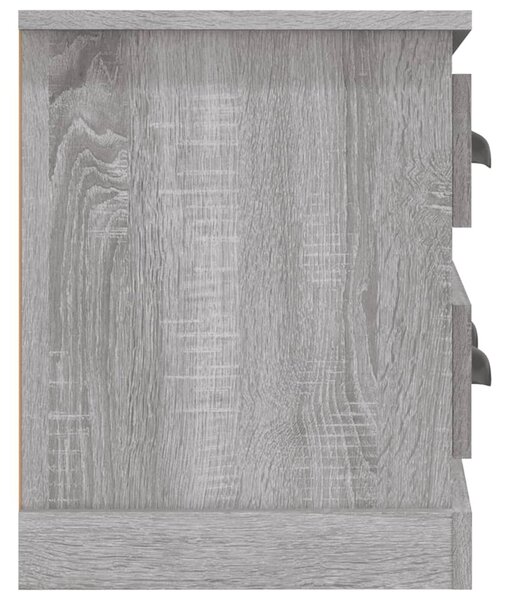 Szürke sonoma színű szerelt fa TV-szekrény 100x35,5x45 cm