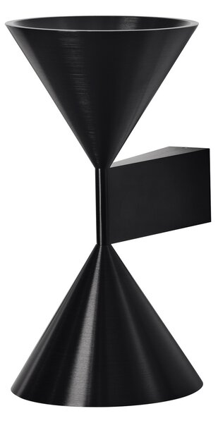Fali Lámpa Pholc, Apollo 24, dimmable, Fekete, Nappali, Alumínium, Modern