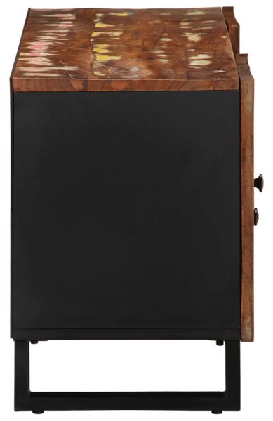 Tömör újrahasznosított és szerelt fa TV-szekrény 105x33,5x46 cm