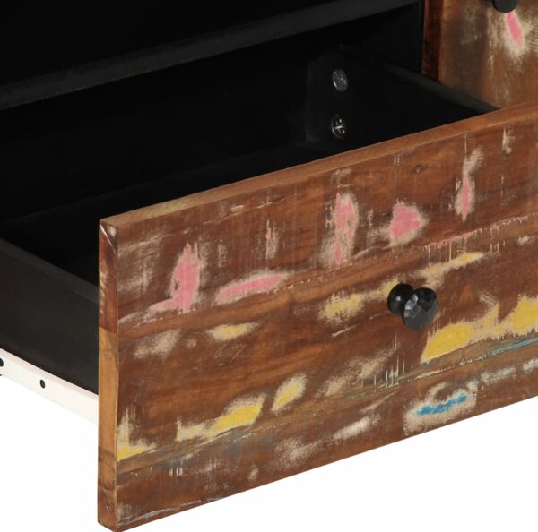 Tömör újrahasznosított és szerelt fa TV-szekrény 105x33,5x46 cm