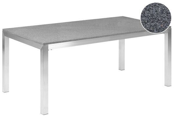 Kerti asztal GROSSETO 180 cm 90 cm Gránit Csiszolt Szürke