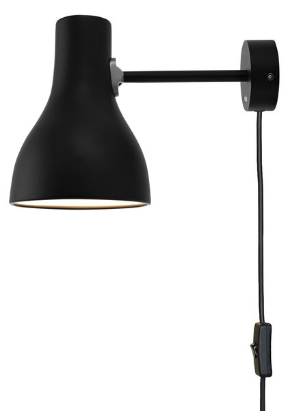 Fali Lámpa Anglepoise, Type 75, dimmable, Fekete, Nappali, Fém, Dizájn