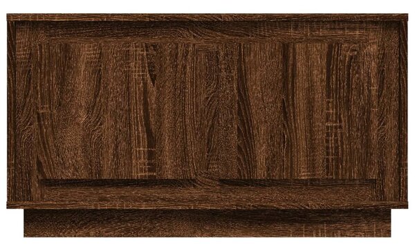 Barna tölgyszínű szerelt fa TV-szekrény 80x35x45 cm