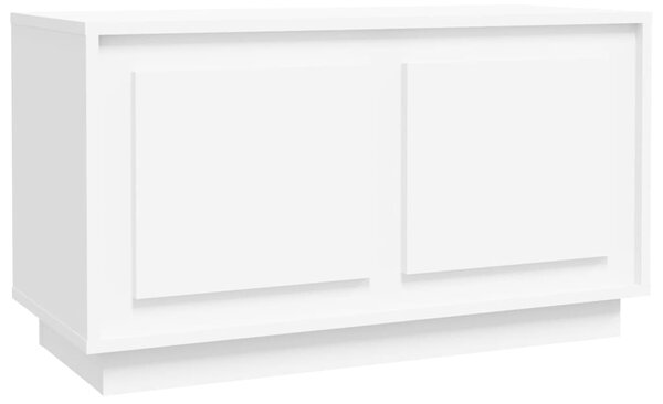 Fehér szerelt fa TV-szekrény 80x35x45 cm