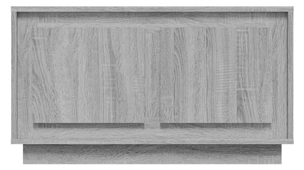 Szürke sonoma színű szerelt fa TV-szekrény 80x35x45 cm