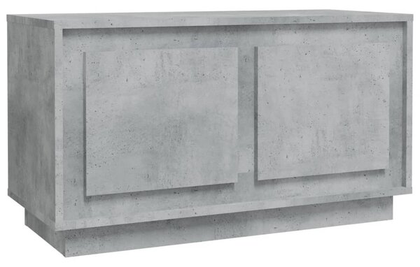 Betonszürke szerelt fa TV-szekrény 80x35x45 cm