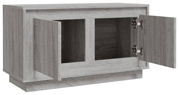 Szürke sonoma színű szerelt fa TV-szekrény 80x35x45 cm