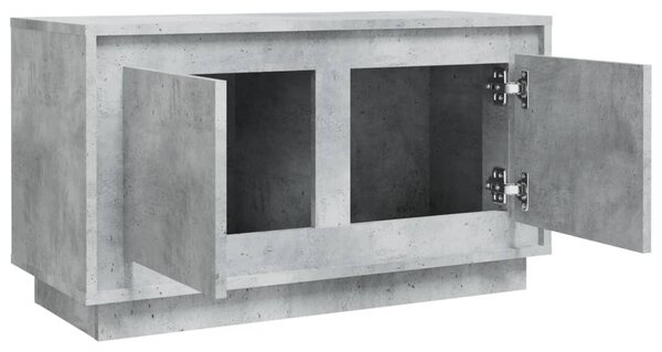 Betonszürke szerelt fa TV-szekrény 80x35x45 cm