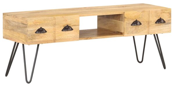 Tömör mangófa TV-szekrény 120 x 35 x 45 cm