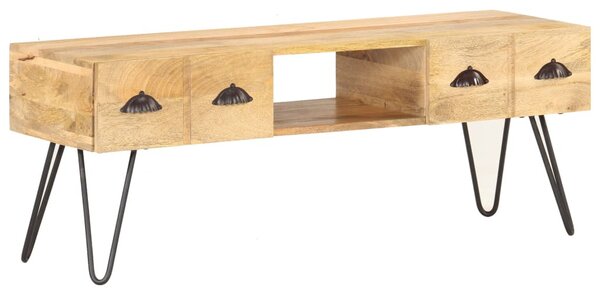 Tömör mangófa TV-szekrény 120 x 35 x 45 cm