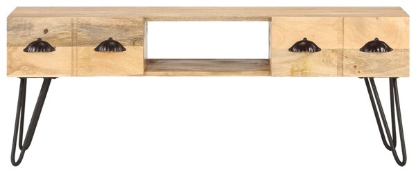 Tömör mangófa TV-szekrény 120 x 35 x 45 cm