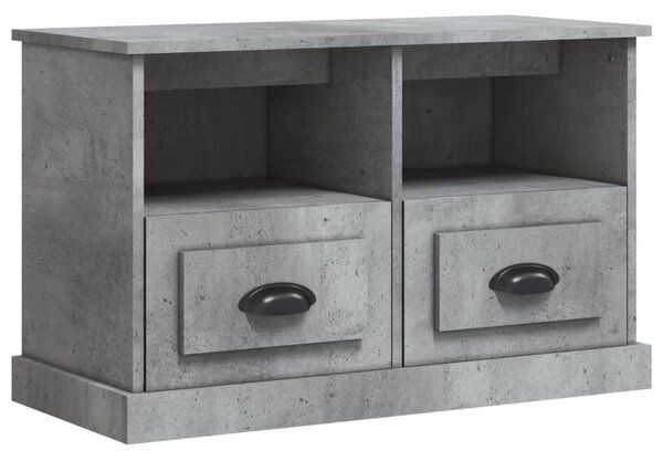 Betonszürke szerelt fa TV-szekrény 80 x 35 x 50 cm