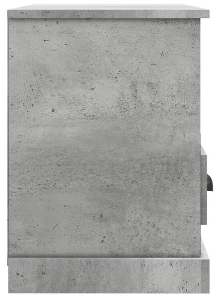 Betonszürke szerelt fa TV-szekrény 80 x 35 x 50 cm