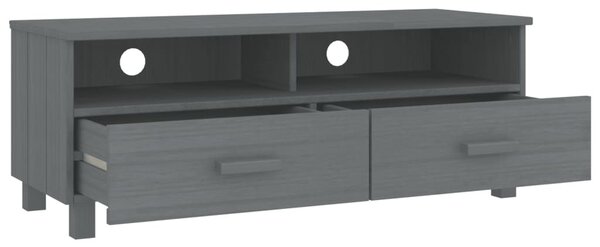 HAMAR sötétszürke tömör fenyőfa TV-szekrény 106 x 40 x 40 cm