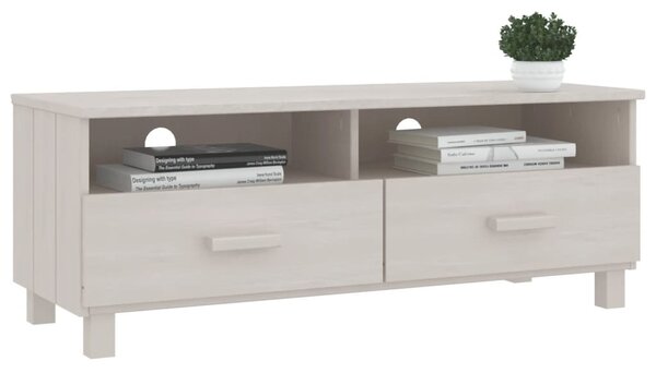 HAMAR fehér tömör fenyőfa TV-szekrény 106 x 40 x 40 cm