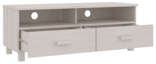 HAMAR fehér tömör fenyőfa TV-szekrény 106 x 40 x 40 cm