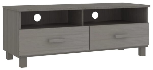HAMAR világosszürke tömör fenyőfa TV-szekrény 106 x 40 x 40 cm
