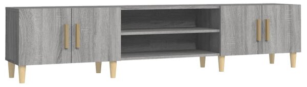Szürke sonoma színű szerelt fa TV-szekrény 180 x 31,5 x 40 cm