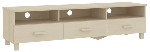 HAMAR mézbarna tömör fenyőfa TV-szekrény 158 x 40 x 40 cm