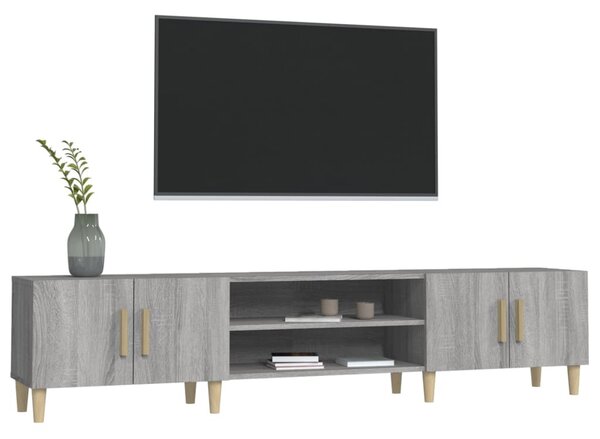 Szürke sonoma színű szerelt fa TV-szekrény 180 x 31,5 x 40 cm