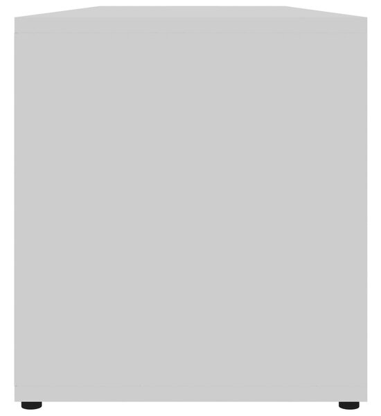 Fehér szerelt fa TV-szekrény 120 x 34 x 37 cm