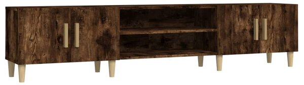 Füstös tölgy színű szerelt fa TV-szekrény 180x31,5x40 cm